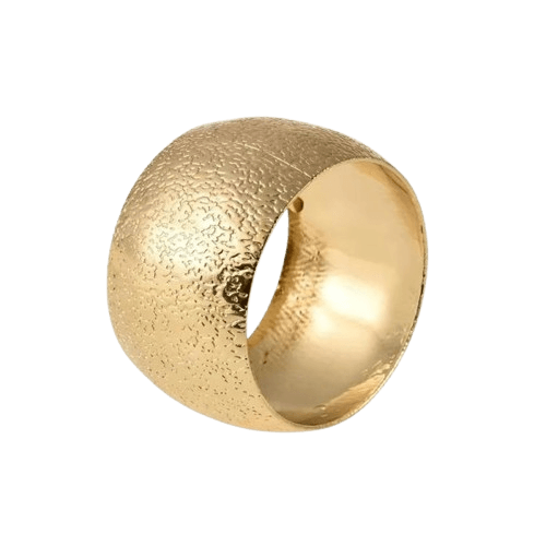 BRASS NAPKIN RING (POLISH) SET OF 4